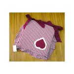 Cuscino country per sedie bordeaux
