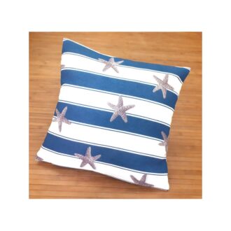 Cuscino a righe con stelle marine