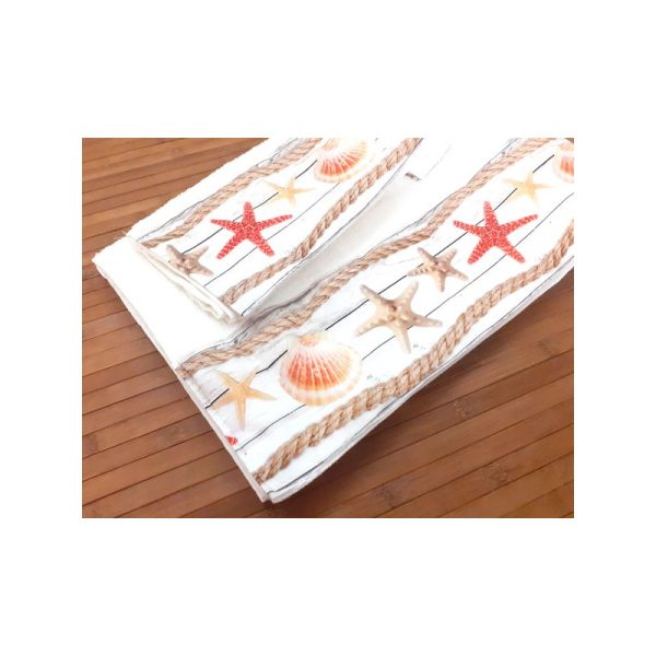 Set asciugamani con stelle marine